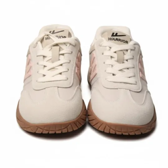 Warrior White & Pink Sneakers for Girls